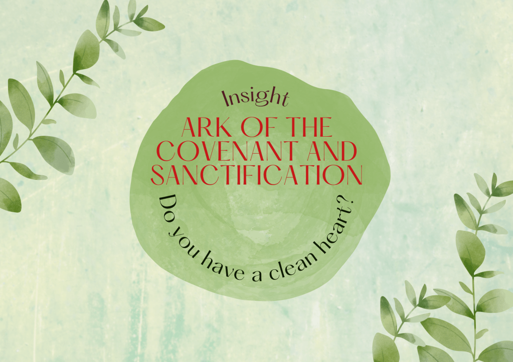 Insight – Ark of the Covenant and Sanctification.