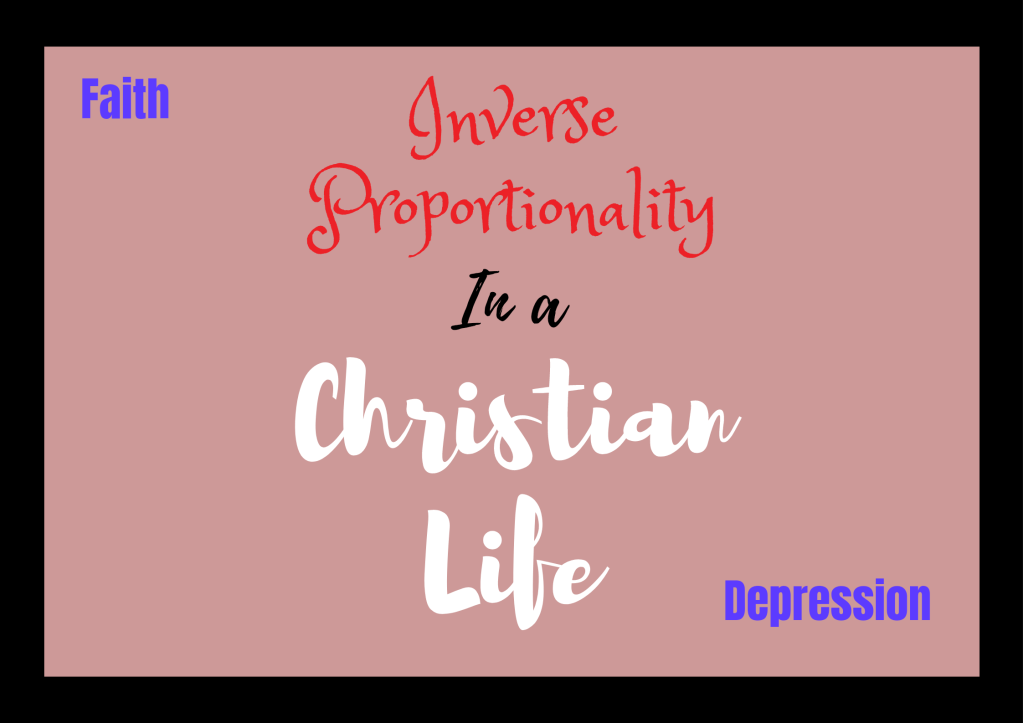 Inverse proportionality in a CHRISTIAN LIFE